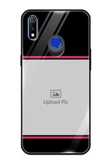 Realme 3i Custom Glass Mobile Case  - with Add Text Design
