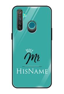 Realme 5 Pro Custom Glass Phone Case Mr with Name