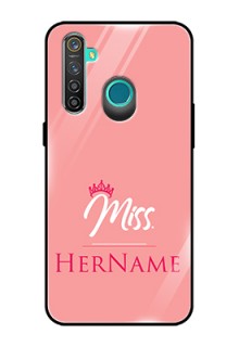 Realme 5 Pro Custom Glass Phone Case Mrs with Name