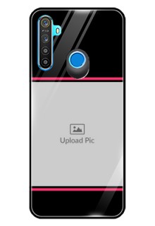 Realme 5 Custom Glass Mobile Case  - with Add Text Design