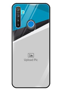 Realme 5 Photo Printing on Glass Case  - Simple Pattern Photo Upload Design