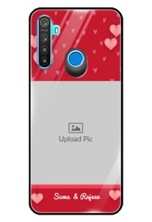 Realme 5 Custom Glass Phone Case  - Valentines Day Design