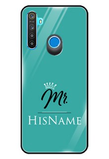 Realme 5 Custom Glass Phone Case Mr with Name