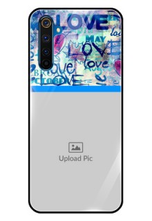 Realme 6 Pro Custom Glass Mobile Case  - Colorful Love Design