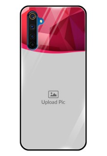 Realme 6 Pro Custom Glass Mobile Case  - Red Abstract Design