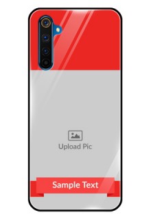 Realme 6 Pro Custom Glass Phone Case  - Simple Red Color Design