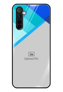 Realme 6 Custom Glass Phone Case  - Blue Pattern Design