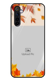 Realme 6 Photo Printing on Glass Case  - Autumn Maple Leaves Design