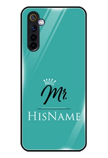 Realme 6 Custom Glass Phone Case Mr with Name