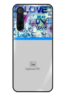 Realme 6i Custom Glass Mobile Case  - Colorful Love Design