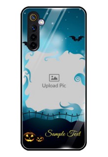 Realme 6i Custom Glass Phone Case  - Halloween frame design