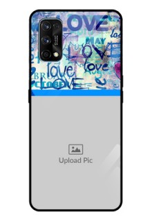 Realme 7 Pro Custom Glass Mobile Case  - Colorful Love Design