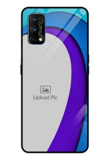 Realme 7 Pro Photo Printing on Glass Case  - Simple Pattern Design