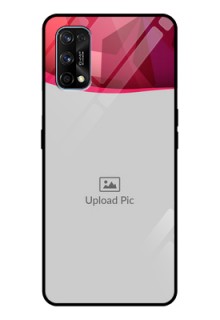 Realme 7 Pro Custom Glass Mobile Case  - Red Abstract Design