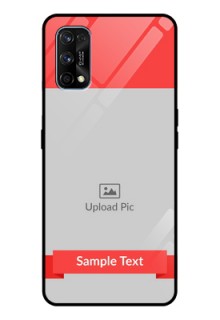 Realme 7 Pro Custom Glass Phone Case  - Simple Red Color Design