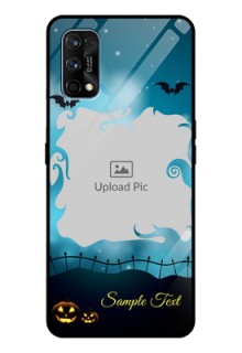 Realme 7 Pro Custom Glass Phone Case  - Halloween frame design