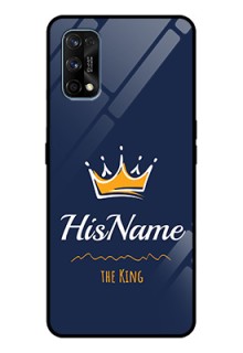 Realme 7 Pro Glass Phone Case King with Name
