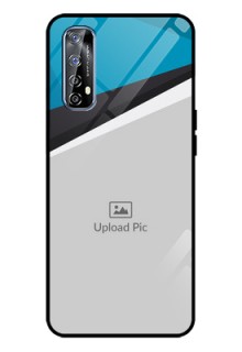 Realme 7 Photo Printing on Glass Case  - Simple Pattern Photo Upload Design