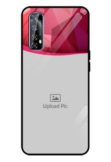 Realme 7 Custom Glass Mobile Case  - Red Abstract Design