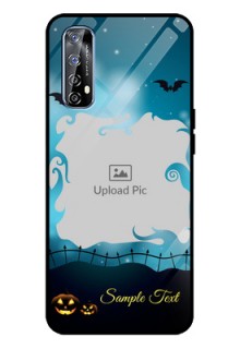 Realme 7 Custom Glass Phone Case  - Halloween frame design