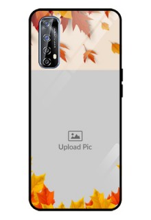 Realme 7 Photo Printing on Glass Case  - Autumn Maple Leaves Design