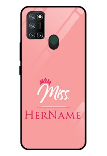 Realme 7I Custom Glass Phone Case Mrs with Name