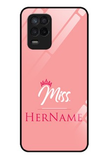 Realme 8 5G Custom Glass Phone Case Mrs with Name