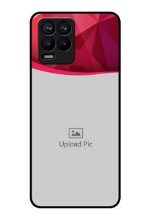 Realme 8 Pro Custom Glass Mobile Case - Red Abstract Design