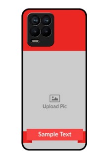 Realme 8 Pro Custom Glass Phone Case - Simple Red Color Design