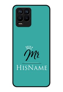 Realme 8 Custom Glass Phone Case Mr with Name