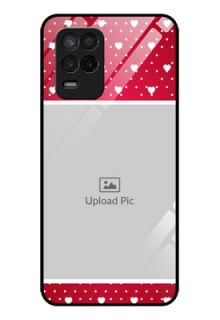 Realme 8s 5G Photo Printing on Glass Case - Hearts Mobile Case Design