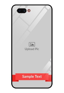 Realme C1 2019 Custom Glass Phone Case  - Simple Red Color Design