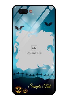 Realme C1 2019 Custom Glass Phone Case  - Halloween frame design