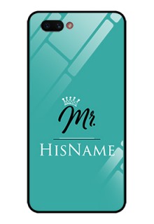 Realme C1 2019 Custom Glass Phone Case Mr with Name
