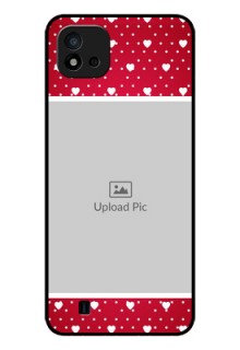 Realme C11 2021 Photo Printing on Glass Case - Hearts Mobile Case Design