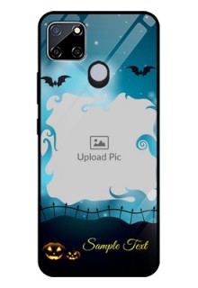 Realme C12 Custom Glass Phone Case  - Halloween frame design