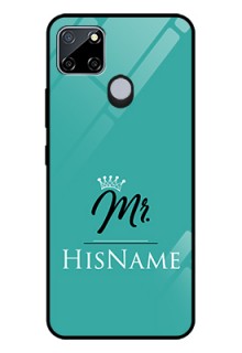 Realme C12 Custom Glass Phone Case Mr with Name