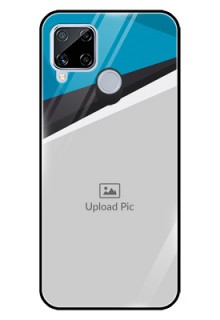 Realme C15 Photo Printing on Glass Case  - Simple Pattern Photo Upload Design