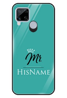 Realme C15 Custom Glass Phone Case Mr with Name