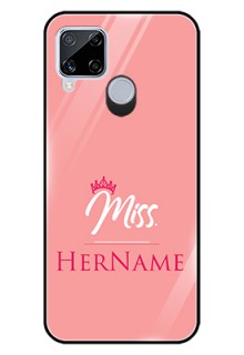 Realme C15 Custom Glass Phone Case Mrs with Name