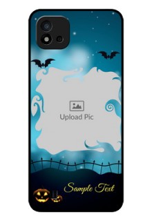 Realme C20 Custom Glass Phone Case - Halloween frame design
