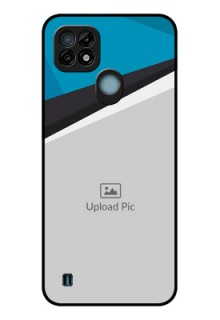 Realme C21 Photo Printing on Glass Case - Simple Pattern Photo Upload Design