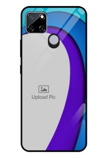 Realme C25 Photo Printing on Glass Case  - Simple Pattern Design