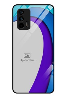 Realme GT 5G Photo Printing on Glass Case - Simple Pattern Design