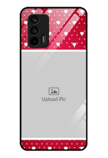 Realme GT 5G Photo Printing on Glass Case - Hearts Mobile Case Design