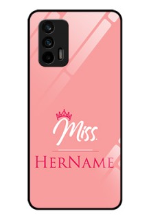 Realme GT 5G Custom Glass Phone Case Mrs with Name
