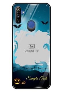 Realme Narzo 10A Custom Glass Phone Case  - Halloween frame design