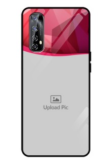 Realme Narzo 20 Pro Custom Glass Mobile Case  - Red Abstract Design