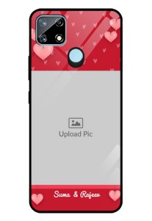 Realme Narzo 20 Custom Glass Phone Case  - Valentines Day Design