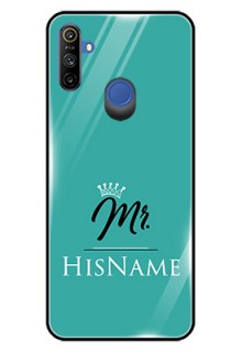 Narzo 20A Custom Glass Phone Case Mr with Name